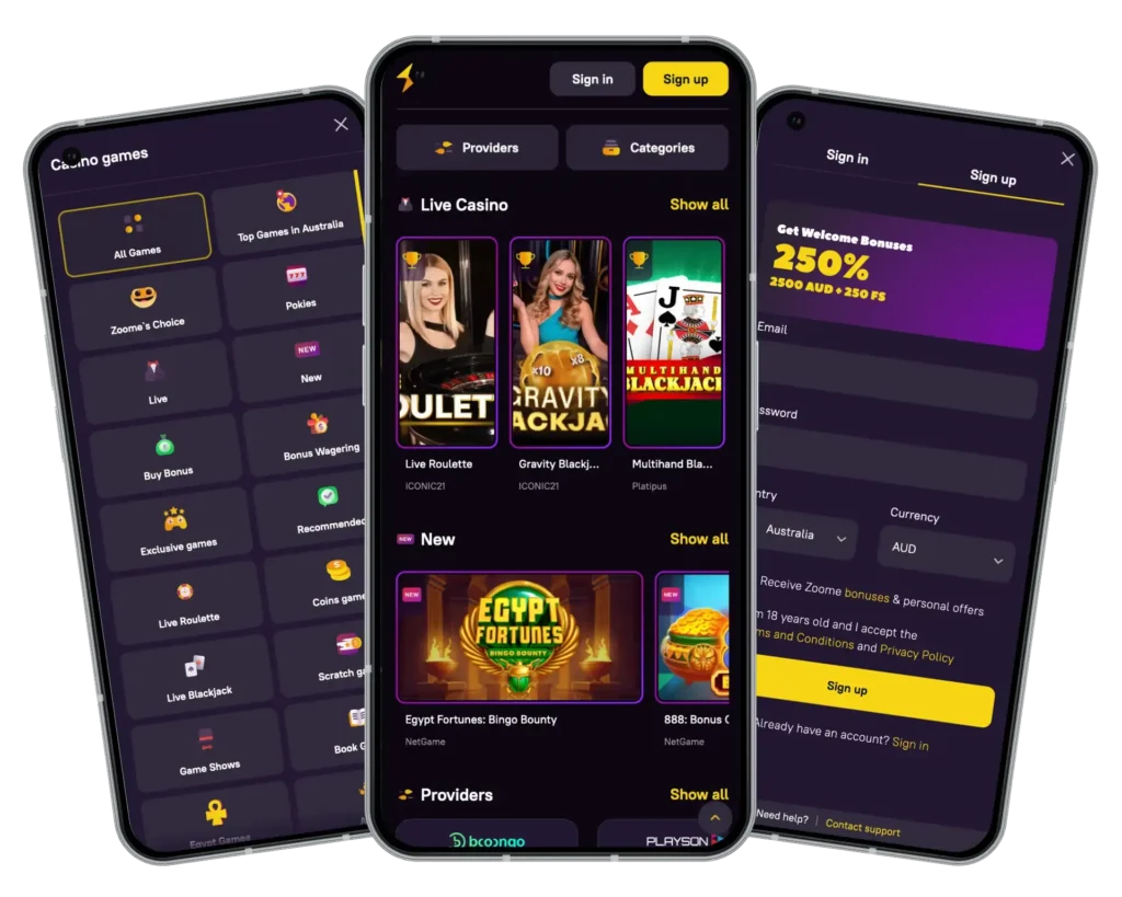 zoome casino app android