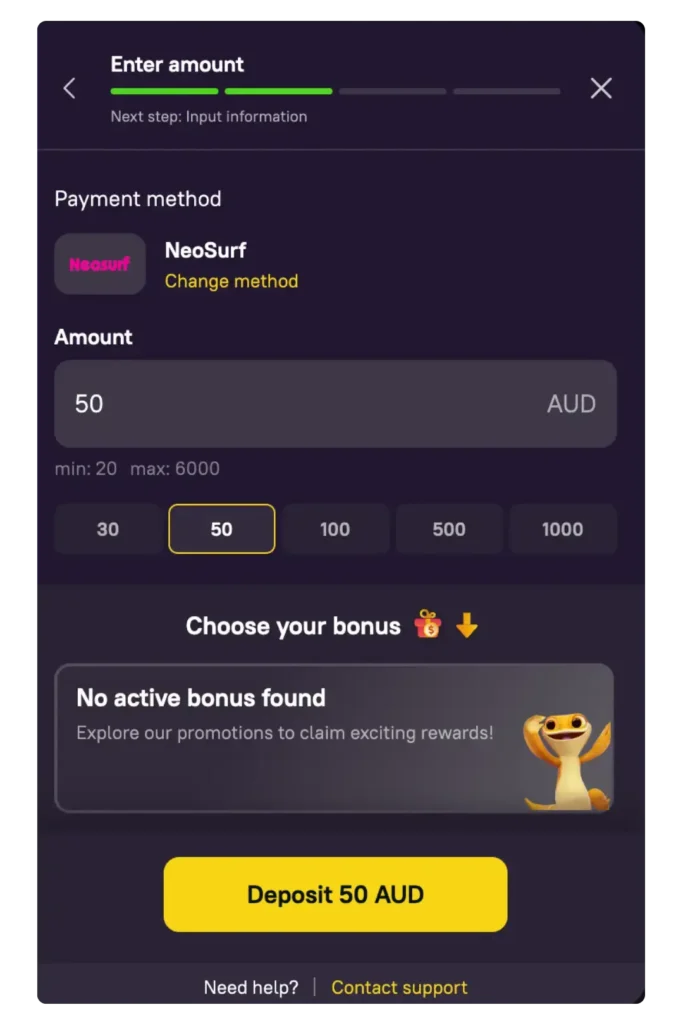 zoome casino deposit